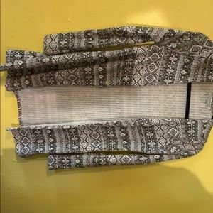 Black and white cardigan